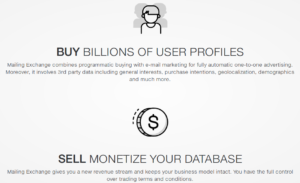OnAudience marketing material that advertises "billions of user profiles".