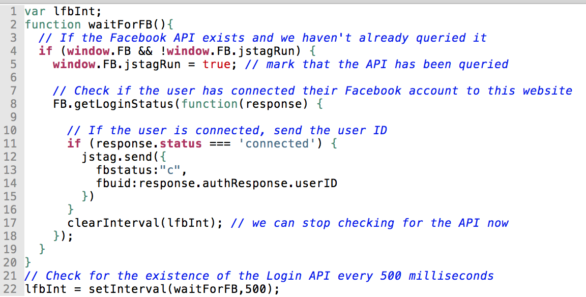 Access Facebook user profile data with FB Login - Opentracker